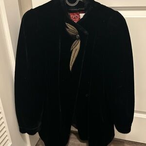 Elegant Black Teddy Jacket